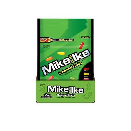 Mike And Ike 10 oz. Original Fruits Stand Up Bag, PK8 -  MIKE & IKE, 7097049291